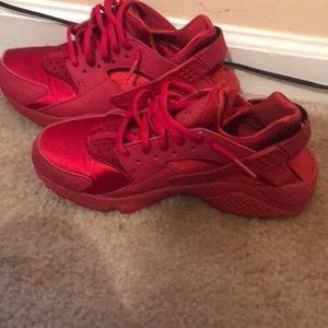 Authentic Red Nike huaraches